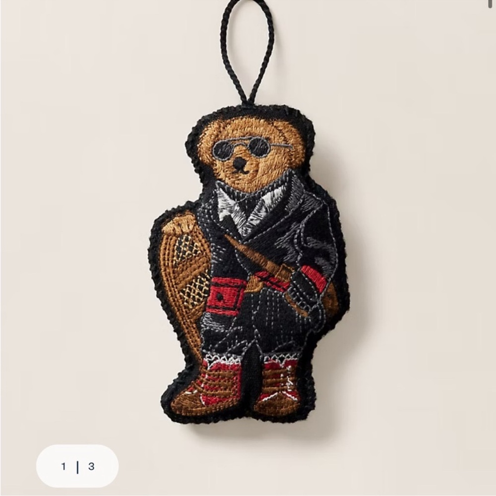 Polo RALPH LAUREN Ski Polo Bear Holiday Ornament